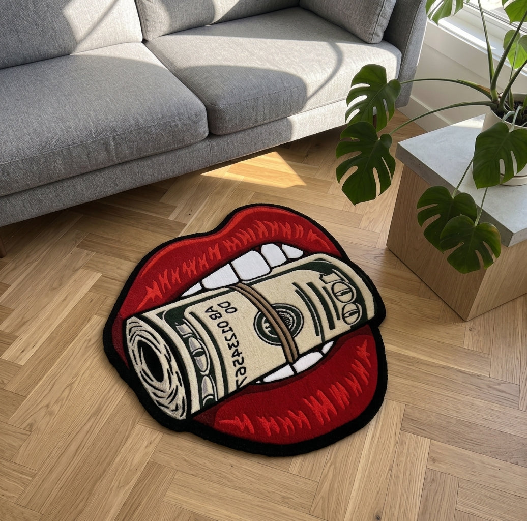 Money Lips Rug
